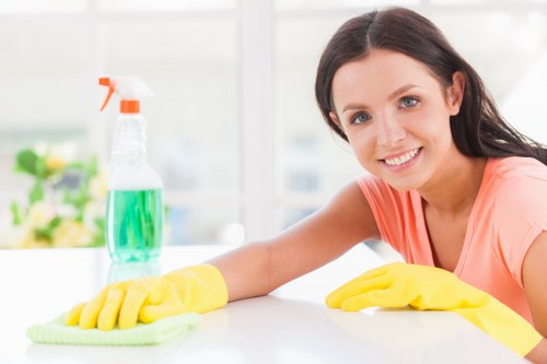 Professional upholstery cleaning in Fulham for a fabric sofa