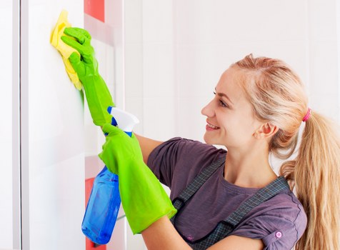 Professional cleaners in Fulham maintaining a tidy residential home