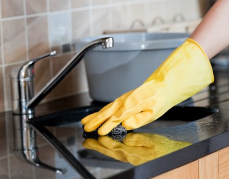 Clean oven shelves and trays after deep cleaning