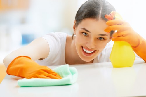 Office cleaning staff maintaining a Fulham business premises