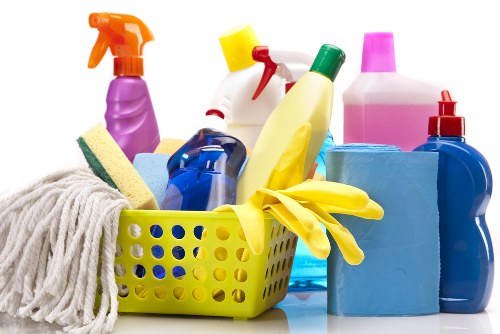 Carpet cleaning equipment preparing a Fulham home for stain removal