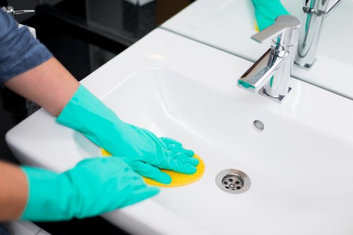 Booking confirmation and service details for a cleaning appointment