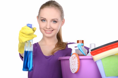 Office cleaning in Fulham maintaining a tidy workspace